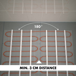 Plancher chauffant électrique Cable Kit Matt 120w/m2