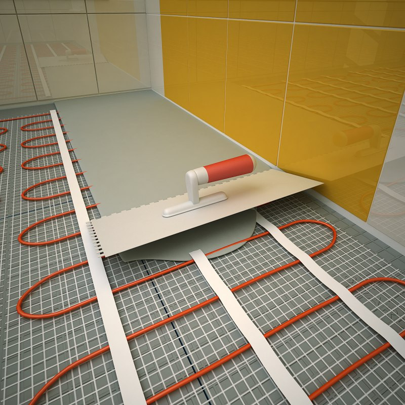 Plancher chauffant électrique Cable Kit Matt 120w/m2