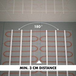 Plancher chauffant électrique Cable Kit Matt 160w/m2