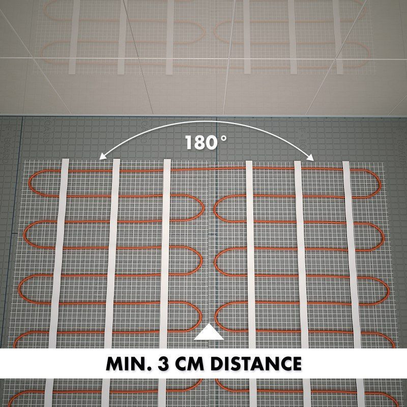 Plancher chauffant électrique Cable Kit Matt 160w/m2