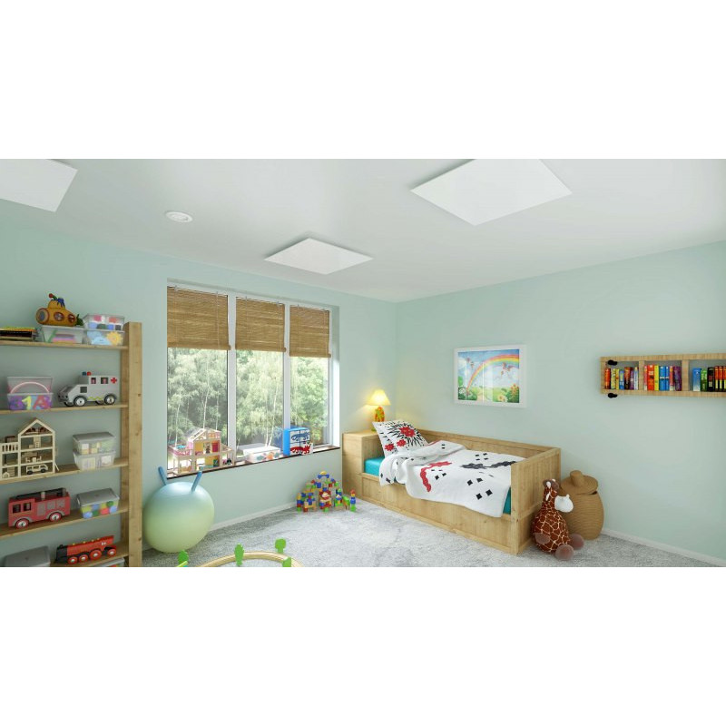 Ecosun Glass GS - Panneau Rayonnant en verre Blanc