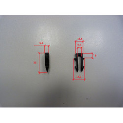 Barrette de 30 crampons de fixation