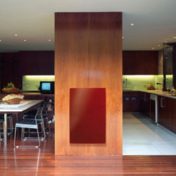 Radiant glass panel ROUGE
