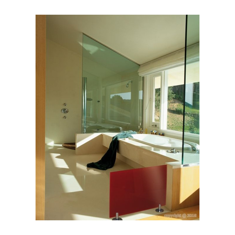 Radiant glass panel ROUGE