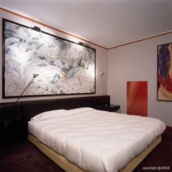 Radiant glass panel ROUGE